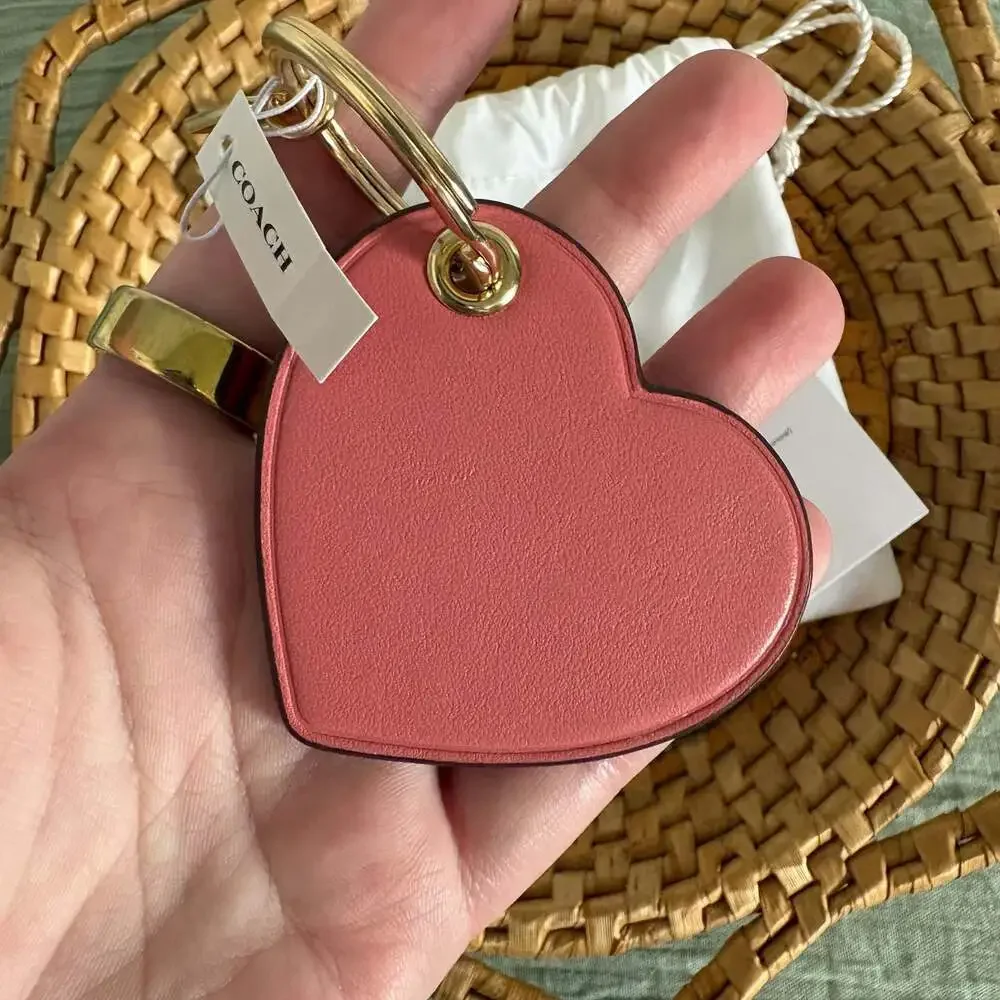 Coach Heart Bag Charm Key Ring CF155 IMRRJ